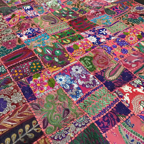 ✨美品✨インド古布キルト 楽天市場】インド 古布の通販