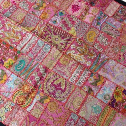 インド刺繍リボン パッチワークキルト 布ハンドメイド 手仕事 刺し子