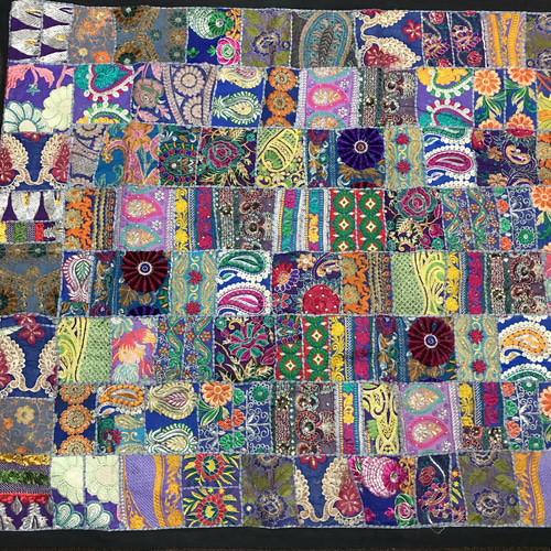 インド刺繍リボン パッチワーク キルト 布 手仕事 カンタ刺し子