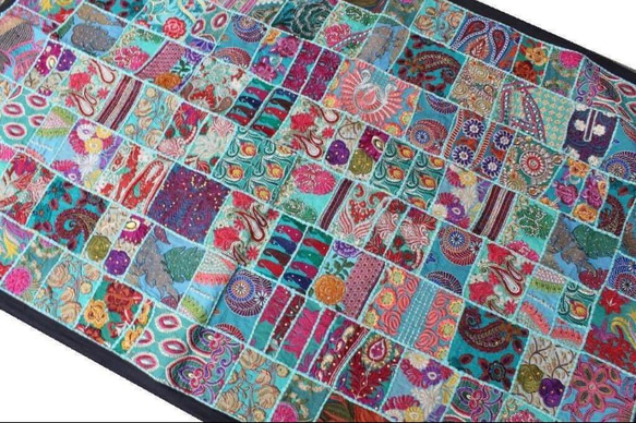 インド刺繍リボン パッチワークキルト 布 古布 生地ハンドメイド 手