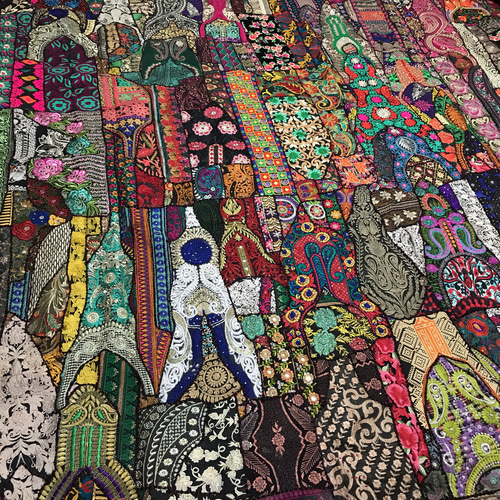 ⭐️若林⭐️ インド手刺繍 ミラーワーク ラグ 敷物 ⭐️若林様専用⭐️ インド手刺繍 ミラーワーク ラグ 敷物