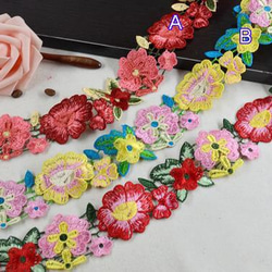 インド刺繍リボン メキシコ刺繍 ヴィンテージ アンティーク 花