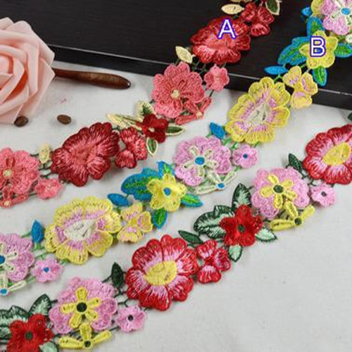 インド刺繍リボン メキシコ刺繍 ヴィンテージ アンティーク 花