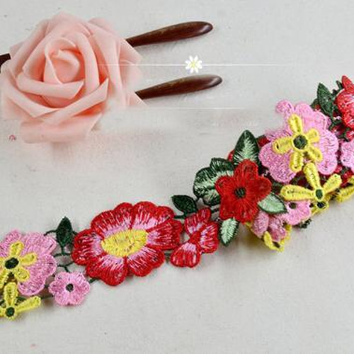 インド刺繍リボン メキシコ刺繍 ヴィンテージ アンティーク 花