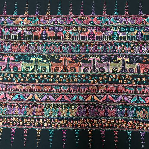 エスニック　カーディガン　ヤオ族　手刺繍　リメイク　新品　タイ製 ジオメトリック刺繍カーディガン / カーディガン・羽織り