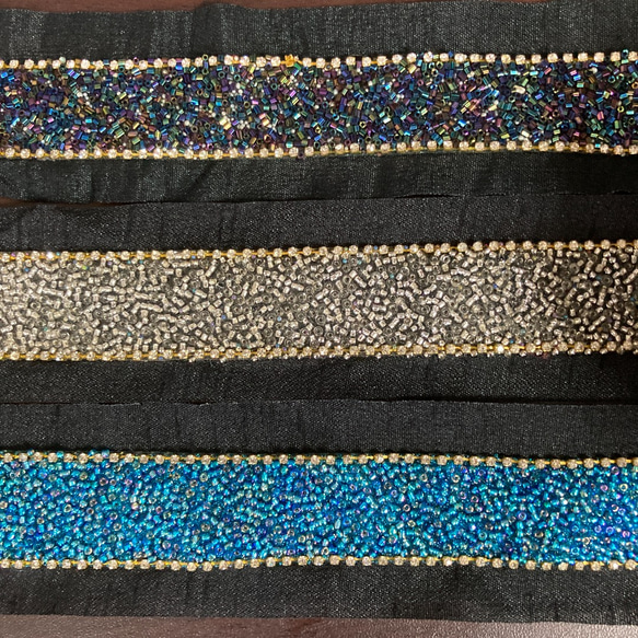 インド刺繍リボン ビーズ ブレード エスニック アジアン ヴィンテージレース　オーストラリア 6枚目の画像