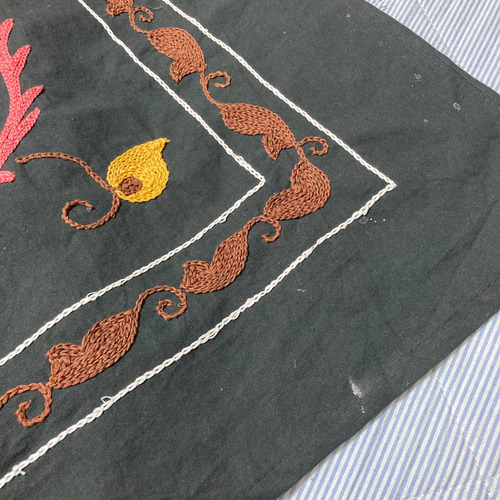 ウズベキスタン スザンニ スザニ 手刺繍 ベッドカバー 刺し子 ウズベキスタン スザンニ スザニ 手刺繍 ベッドカバー 刺し子
