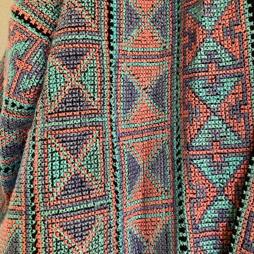 モン族 手刺繍 ガウン 刺し子 ロングコート 古布 ハンドメイド モン族 手刺繍 ガウン 刺し子 ロングコート 古布 ハンドメイド