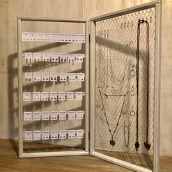 ピアス、イヤリング、ネックレス展示、販売用アクセサリースタンド 60×(30×2)㎝ 6枚目の画像