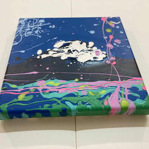富士山の絵⚫︎運気アップ・アクリル画・現代アート・アート