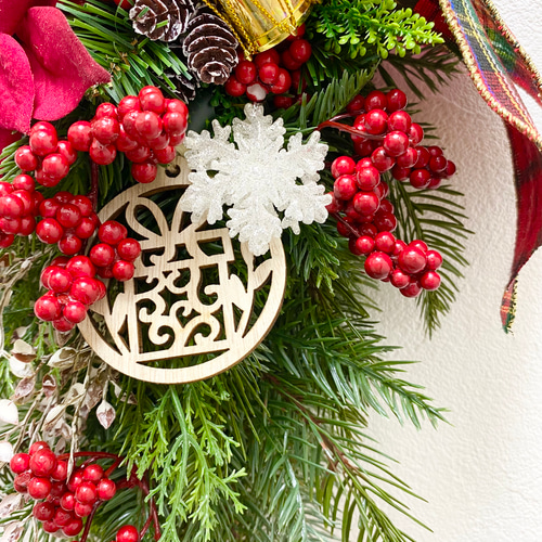 クリスマススワッグ アーティフィシャル 大人シックな クリスマス スワッグ（赤）＊＊アーティフィシャル