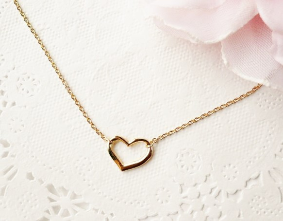 オープンハートネックレス＊ ネックレス・ペンダント ＊fleur