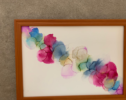 アルコールインクアート(原画) 絵画 蘭 通販 11780283｜Creema