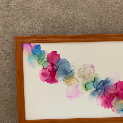 アルコールインクアート 原画 ② アルコールインクアート(原画) 絵画 蘭 通販 11780283｜Creema