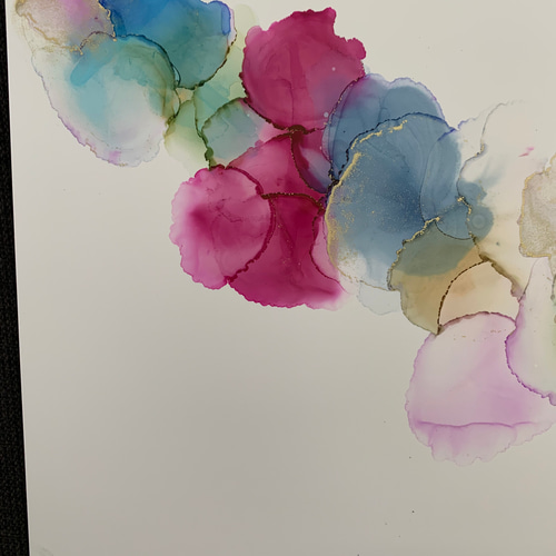 アルコールインクアート(原画) 絵画 蘭 通販 11780283｜Creema