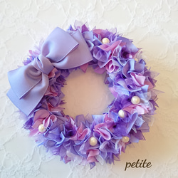 リボンリース・パープル〈再販〉 リース petite ribbon 通販 11930491