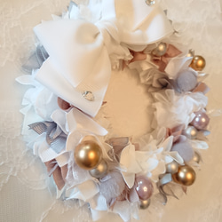 【Creema限定】リボンリース・Christmas wreath 2枚目の画像