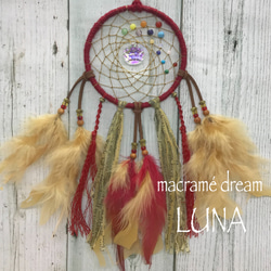 ✴︎アンティークレッド✴︎rainbow sun dream catcher 2枚目の画像