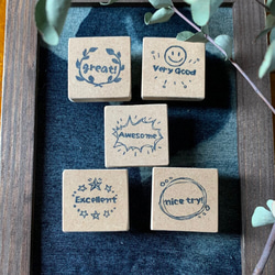 英語 イングリッシュ English 評価 消しゴムはんこ スタンプ セット
