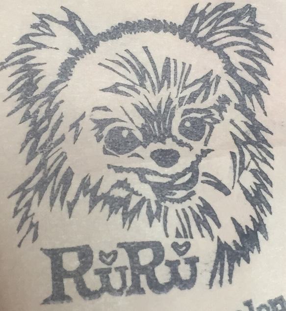 似顔絵 消しゴムはんこ ペット 愛機 似顔絵はんこ 2、2.1×2.1〜4×4cm 