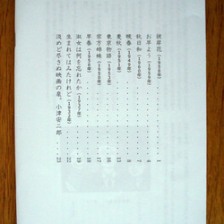 小津安二郎生誕115年記念ミニ冊子／白いピケ帽マグネット付き 3枚目の画像