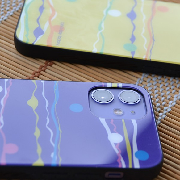 【縁日シリーズ】水風船の強化ガラス製iphoneケース　 2枚目の画像