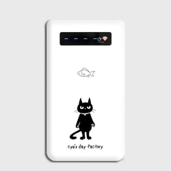 黒猫ぷーちゃん　モバイルバッテリー 1枚目の画像