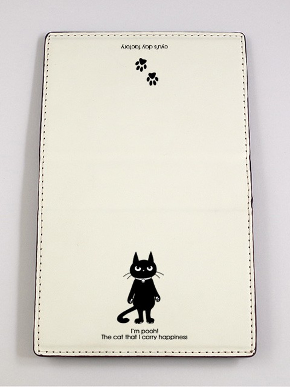 黒猫ぷーちゃん　カードケース 2枚目の画像