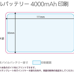 選べるデザイン　4000mAhモバイルバッテリー 3枚目の画像