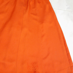 着物リメイク 送料無料 橙色の元気スカート 14枚目の画像