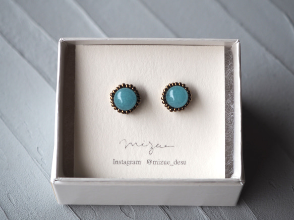 有田焼【釉薬ピアス、イヤリング】kilnjewelry キルンジュエリー