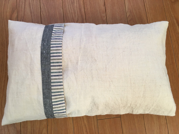 真菰と麻（ヘンプ100%）の枕　no.2  サイズ大 43×64 4枚目の画像