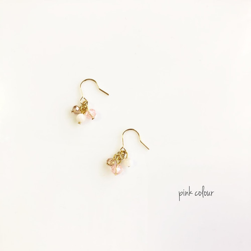 small カラーガラスビーズピアス no.340 ピアス（その他） aDrer. 通販 