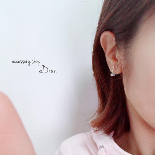 small カラーガラスビーズピアス no.340 ピアス（その他） aDrer. 通販 