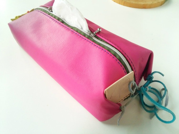 ティッシュホルダー【Pink】 1枚目の画像