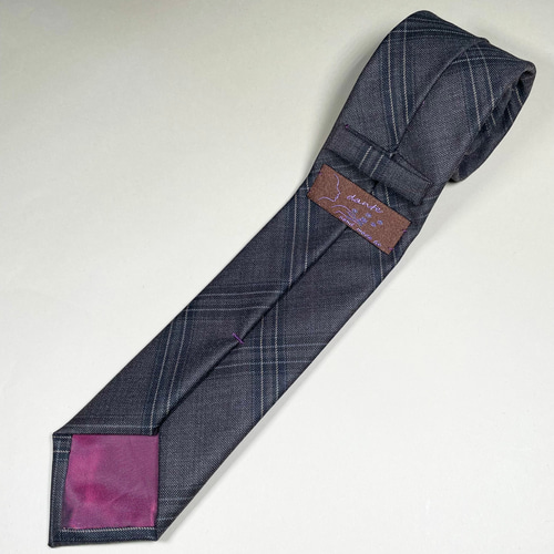 受注製作】ブラウン／チェック／イタリア生地／プレゼント／ネクタイ