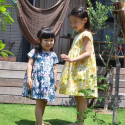 子供ワンピース　子供服　-Butterfly- オリジナル生地　コットン　【受注生産】 4枚目の画像