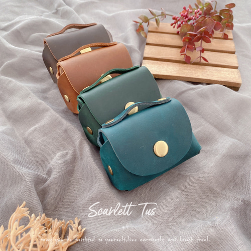 本革 ヌメ革 キーケース 小物入れ 小銭入れ コンパクト ミニポーチ