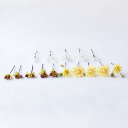 イエローダリアとヒペリカムの髪飾り 6枚目の画像