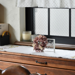 デイジーとローズマリーのくすみピンクリース　 7枚目の画像