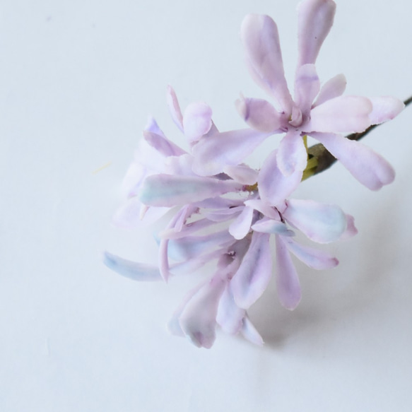 白菊と紫陽花の髪飾り　水引 7枚目の画像