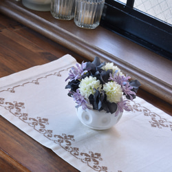 白菊と紫陽花の髪飾り　水引 11枚目の画像