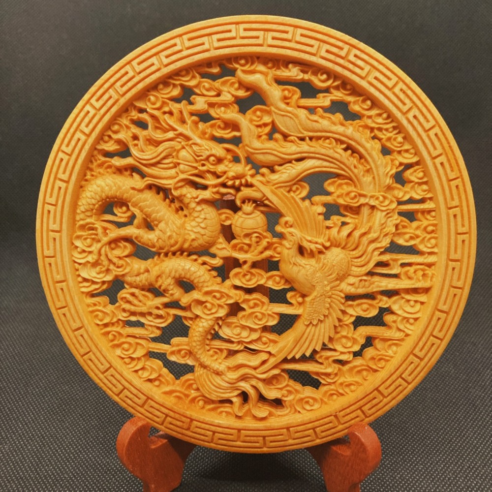 純銅提梁龍鳳茶壺 工芸品 美術品 置物
