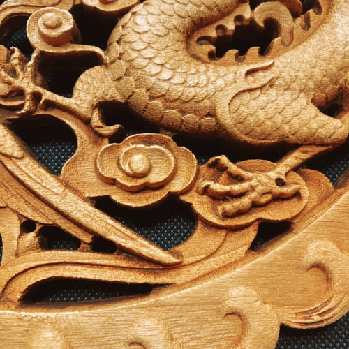龍鳳呈祥 26.5cm(鳳凰・龍・竜・雲) ≪心配ごとをまるく 龍鳳呈祥 26.5cm(鳳凰・龍・竜・雲) ≪心配ごとをまるく