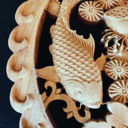 ❤️韓国の硯　鯉の動きのあるやさしい彫刻が珍しい‼️　新品未使用 ❤️芸術の秋‼️韓国の硯 鯉の動きのあるやさしい彫刻が珍しいステキな