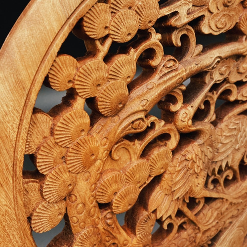 新作 蓮華の手 装飾壁画 彫刻 精密細工 彫刻工芸品