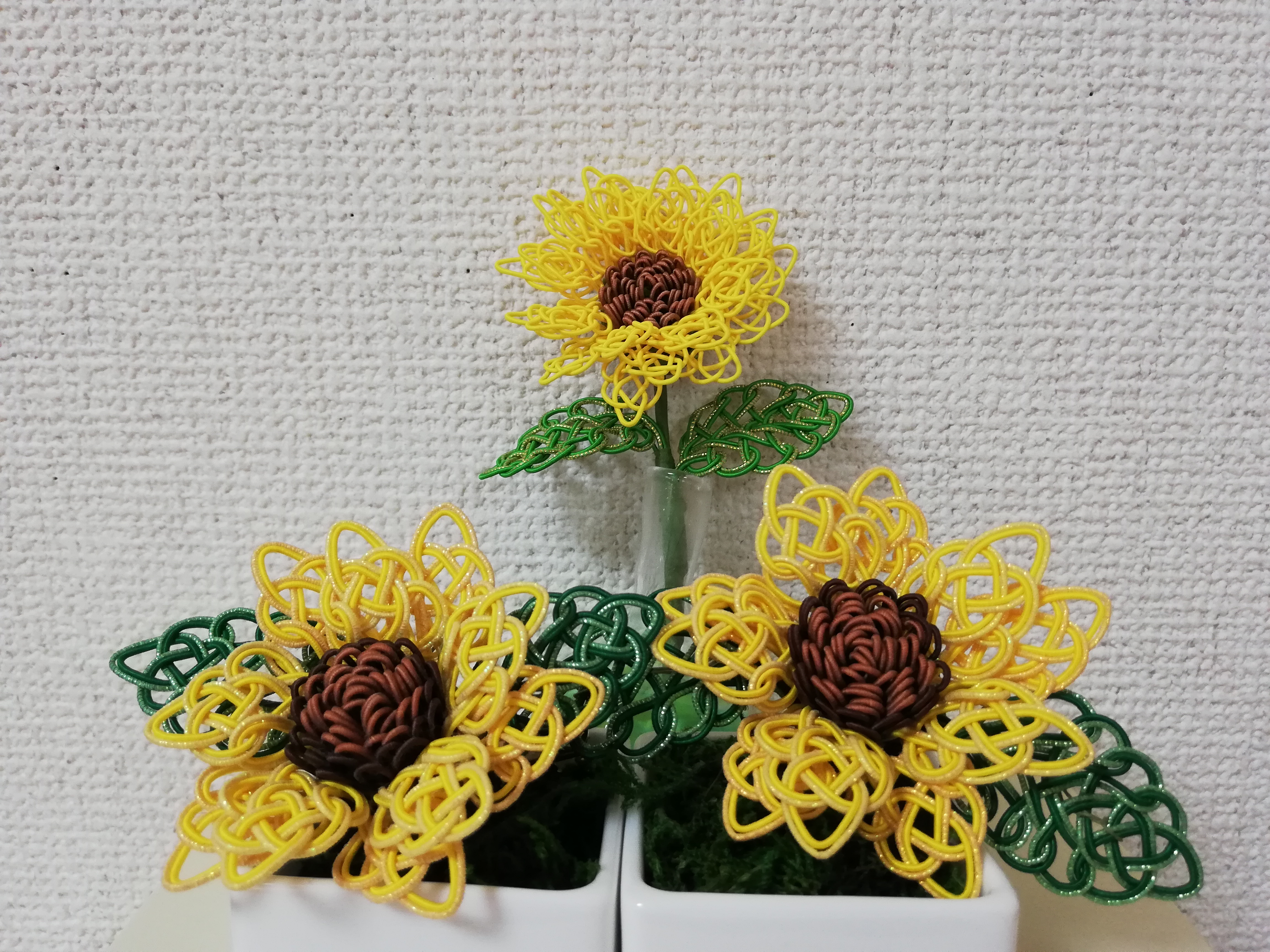 No. 225 ハーバリウム ✿ 水中の向日葵 ハーバリウム 225 No. 水中の向日葵 ✿