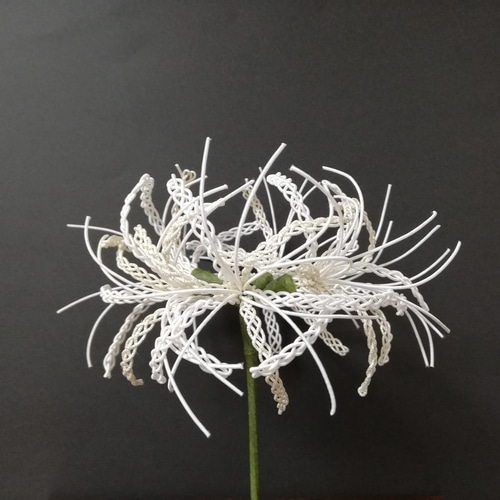 彼岸花　曼珠沙華　手鞠　和飾り 造花 彼岸花 3本セット 曼珠沙華 FM8392 シルクフラワー