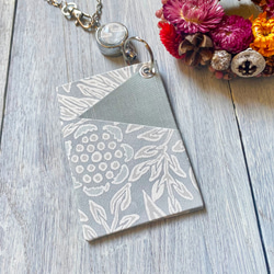 新春限定セット! リールキーが便利なシンプルパスケース（Marigold ウィリアムモリス） 4枚目の画像