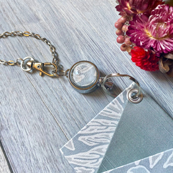 新春限定セット! リールキーが便利なシンプルパスケース（Marigold ウィリアムモリス） 5枚目の画像